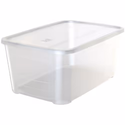 Boîte en plastique avec couvercle d'une capacité de stockage de 45 litres