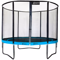 Trampoline de jardin rond 305 cm + filet de sécurité punchi Bleu 300 - Kangui