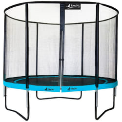 Trampoline de jardin rond 305 cm + filet de sécurité punchi Bleu 300 - Kangui
