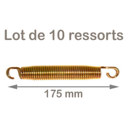 Lot de 10 ressorts Gold 175mm pour trampoline de jardin
