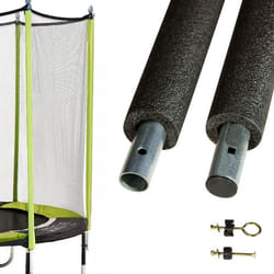 Un poteau de filet standard Ø25mm pour trampolines de jardin avec mousse et visserie