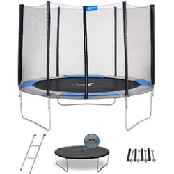Trampoline rond Ø300cm avec filet, échelle, bâche et kit d'ancrage - ralli 300 - Kangui