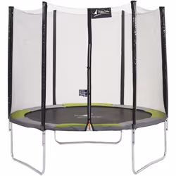 Trampoline de jardin rond avec filet de sécurité : • Pour un usage facile et durable, toute la structure acier du trampoline  ...