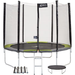 Trampoline rond Ø300cm avec filet, échelle, bâche et kit d'ancrage - ralli 300 - Kangui