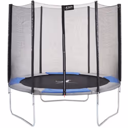 Trampoline de jardin rond avec filet de sécurité : • Pour un usage facile et durable, toute la structure acier du trampoline  ...