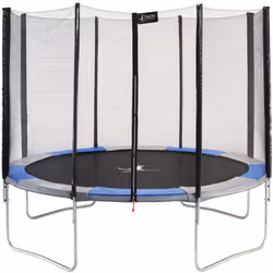 Trampoline de jardin rond avec filet de sécurité : • Pour un usage facile et durable, toute la structure acier du trampoline  ...