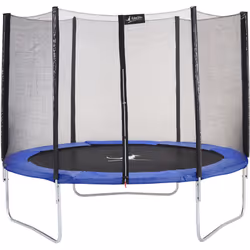 Trampoline de jardin rond avec filet de sécurité : • Pour un usage facile et durable, toute la structure acier du trampoline  ...
