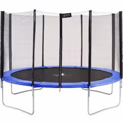 Trampoline de jardin rond avec filet de sécurité : • Pour un usage facile et durable, toute la structure acier du trampoline  ...