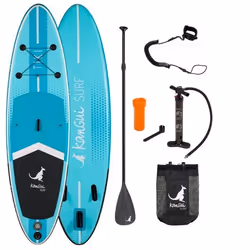 Kangui - Stand up Paddle 305cm SUP gonflable + pagaie + sac à dos + pompe haute pression + leash + kit de réparation - TIKI