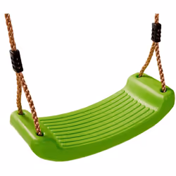 La balançoire possède une grande surface d'assisse et permet aux enfants de se balancer tout en sécurité et confortablement p ...
