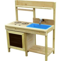 Kangui - Cuisine extérieure bois fsc, bac à eau, robinet, évier pour jeux aux jardin