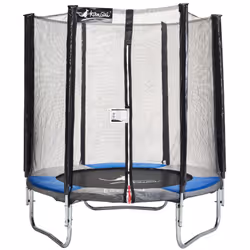 Trampoline de jardin rond avec filet de sécurité : • Pour un usage facile et durable, toute la structure acier du trampoline  ...