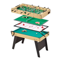 Table multi jeux 4 en 1 pour toute la famille - Baby-foot - Billard - Ping Pong - Hockey