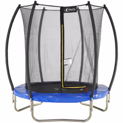 Trampoline de jardin 180cm avec filet de sécurité intérieur : • Pour un usage facile et durable, toute la structure acier du  ...