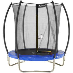 Trampoline de jardin rond Ø180cm avec filet de sécurité intérieur- Bleu - fpr 180 - Kangui