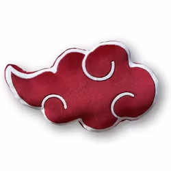 Coussin - Naruto - Nuage Akatsuki - 40cm - Rouge - Intérieur