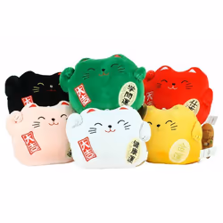 Peluche - Maneki Neko 20 Cm - 1 aléatoire 6 Couleurs