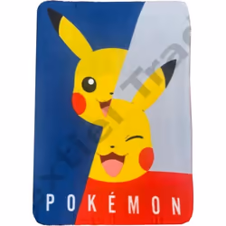 Plaid - POKEMON - Pikachu - 100 x 140 cm - 100% Polyester - Couverture Enfant
