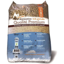 Combustibles Granulé de bois Woodstock - sac 15Kg