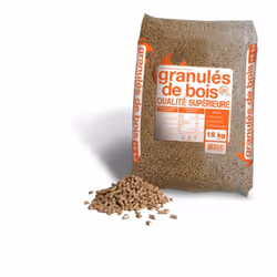 Description générale Les granulés de bois Woodstock® sont fabriqués à partir de sciures de bois français non traité, sans col ...