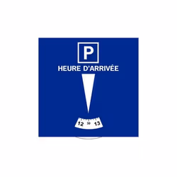 Disque de stationnement européen zone bleue