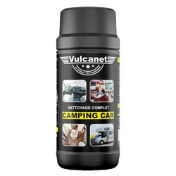 Vulcanet - Nettoyage camping-car - Lavage sans eau - Lingettes + chiffon - Intérieur/extérieur