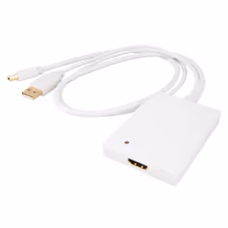 Urban Factory CBB21UF câble vidéo et adaptateur Mini DisplayPort + USB Type-A HDMI Type A (Standard) Blanc