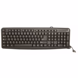 Urban Factory KBX55UF, Taille réelle (100 %), Avec fil, USB, AZERTY, Noir