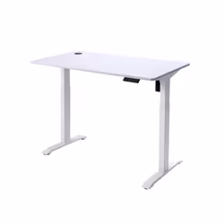 Urban Factory EED25UF, Droit, Forme rectangulaire, Acier inoxydable, Home office, Bureau, Blanc, Blanc