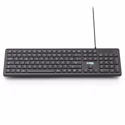 Urban Factory GWK01UF, Taille réelle (100 %), USB, AZERTY, Noir