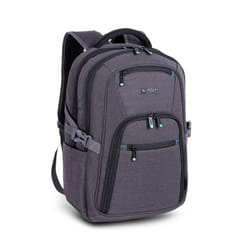Urban Factory HTE17UF sac à dos Sac à dos de voyage Noir, Gris Mesh, Polyester, Plastique recyclé, Acier