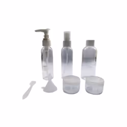 Gadget Urban Factory KIT 6 FLACONS DE VOYAGE Caracteristiques principales : Couleur : Transparent. Disponibilité des pièces d ...