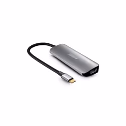 Urban Factory MHC40UF station d'accueil Avec fil USB 3.2 Gen 1 (3.1 Gen 1) Type-C Gris