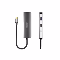 Urban Factory MHC40UF station d'accueil Avec fil USB 3.2 Gen 1 (3.1 Gen 1) Type-C Gris - Vue supplémentaire 4