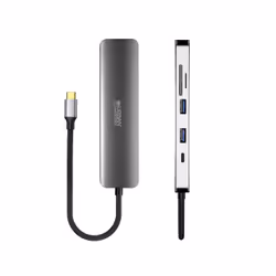 Urban Factory MHC45UF station d'accueil Avec fil USB 3.2 Gen 1 (3.1 Gen 1) Type-C Gris - Vue supplémentaire 4