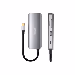 Urban Factory MHC50UF station d'accueil Avec fil USB 3.2 Gen 1 (3.1 Gen 1) Type-C Gris - Vue supplémentaire 6