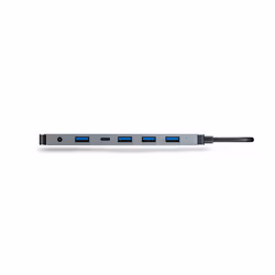 Urban Factory MHC70UF station d'accueil Avec fil USB 3.2 Gen 1 (3.1 Gen 1) Type-A + Type-C Gris - Vue supplémentaire 4