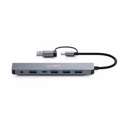 Urban Factory MHC70UF station d'accueil Avec fil USB 3.2 Gen 1 (3.1 Gen 1) Type-A + Type-C Gris - Vue supplémentaire 5