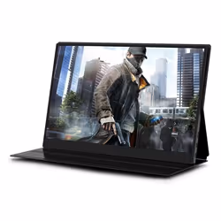 Urban Factory PUM15UF téléviseur et moniteur portables Moniteur portable Noir 39,6 cm (15.6") TFT 1920 x 1080 pixels