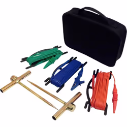 enquête 2 mises à la terre Rouge, vert, bleu, 15 m description Accessoires pour la mesure de la mise à la terre - 2 mises à l ...