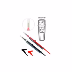 Type de fils = Kit de sondes de test Courant = 15A Le jeu Chauvin Arnoux de 2 cordons IP2X et de la sonde de test IP2X est pr ...