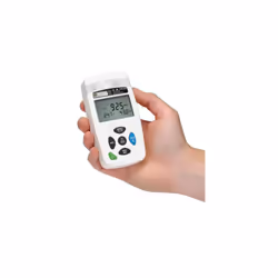 Température maximum = +60°C Précision optimale de mesure de température = ±0,5 (-10 à +60 °C) Source d'alimentation = Batteri ...
