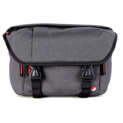 Sac dépaule photo - ABERDEEN20 - Tissu gris - Insert pour hybride - Espace tablette - Usage quotidien