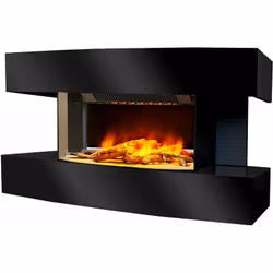 Cheminée électrique 2000w noir Chemin'arte lounge medium noir