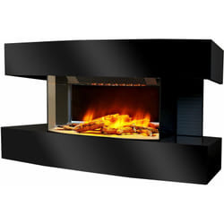 Cheminée électrique 2000w noir Chemin'arte lounge medium noir