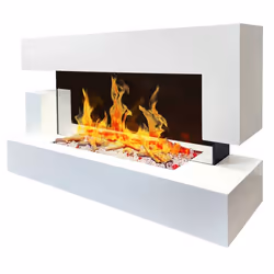 Chemin'arte - cheminée électrique design 2000w blanc - 239
