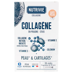 Nutrivie Collagène en Poudre 20 Sticks