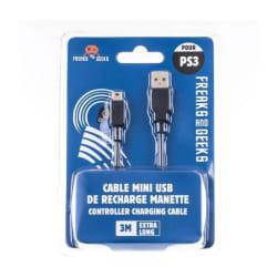 Cable USB recharge pour PS3 PSP - 3m