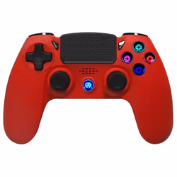 KontrolFreek Freaks PS4 Controller, Manette de jeu, PlayStation 4, Avec fil &amp;sans fil, USB, Micro-USB, Rouge