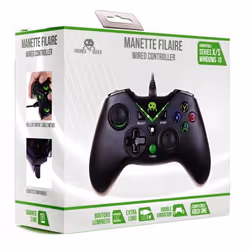 Freaks and Geeks 320038 accessoire de jeux vidéo Noir, Vert USB Manette de jeu PC, Xbox One, Xbox Series S, Xbox Series X